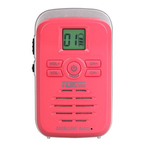 Walkie Talkie Radio TDX  3W Portable Ham Radio Kids Walkie Talkie With Super Size TD-Q3-Red